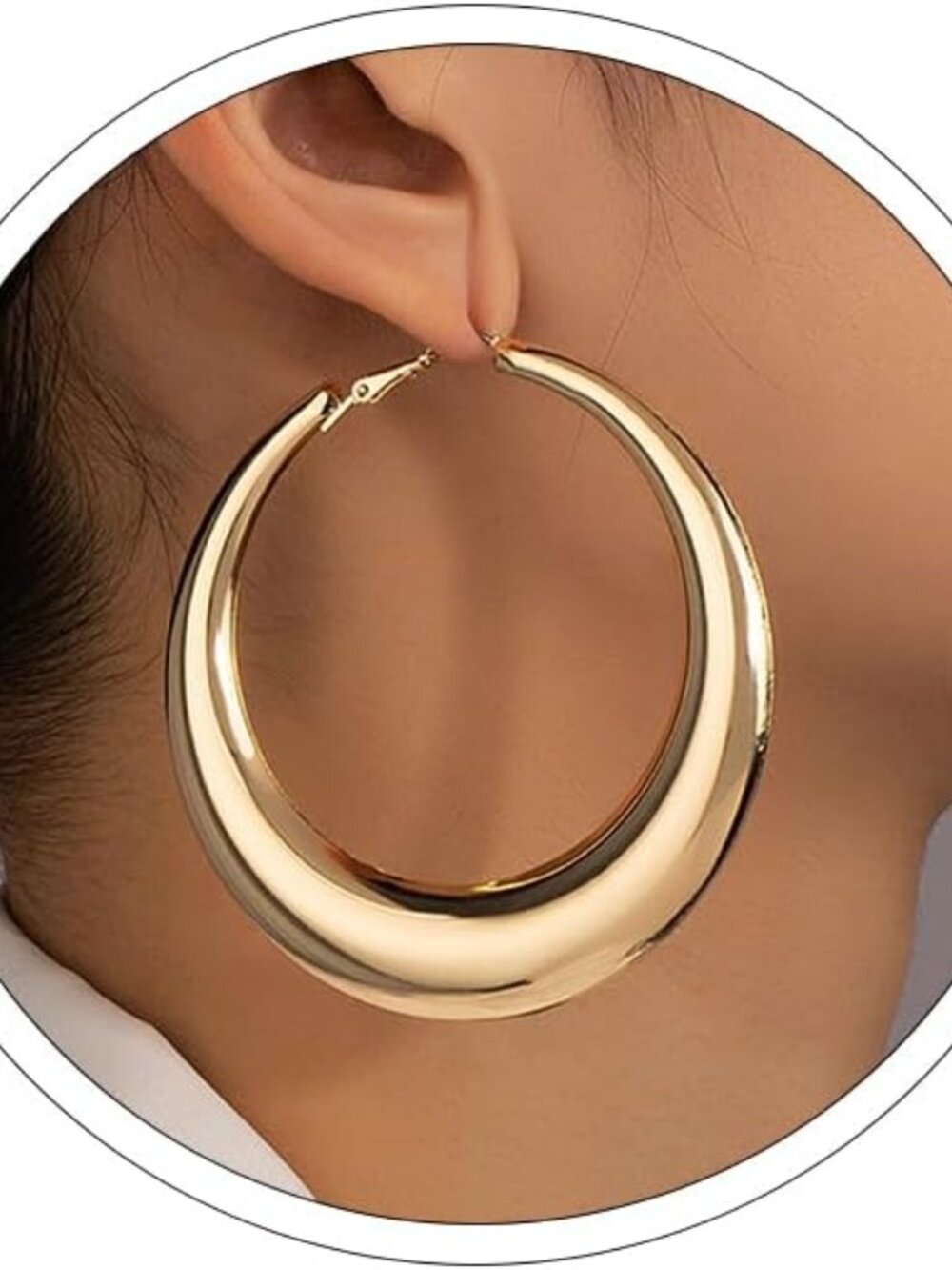 Large Hoop Earrings Lightweight Chunky Earrings For Women Chunky Earrings Big Ho